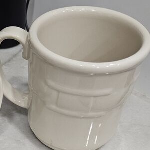 Set of 2 Longaberger Ivory vitrified mug